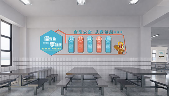 学校餐厅文化墙
